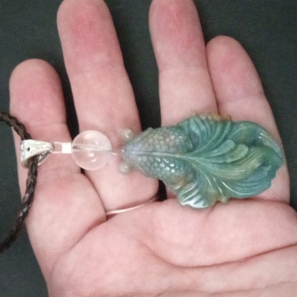 Goldfish Art Glass Necklace